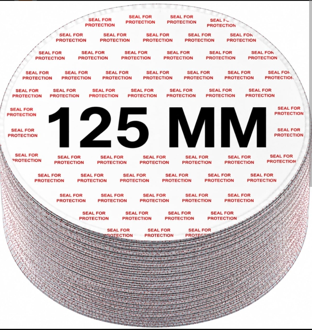 125 mm aluminium foil seal for hdpe jar
